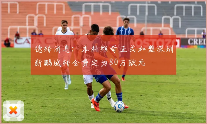 德转消息：本科维奇正式加盟深圳新鹏城转会费定为80万欧元